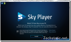 Sky Player Installation